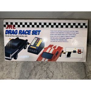 Vtg SEALED JRL Drag Racing Set-Complete- Corvette Firebird